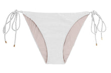 Cargar imagen en el visor de la galería, Product Front: Rio De Sol Bragas Bottom Shimmer-White Ibiza-Rope
