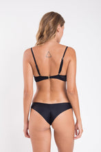 Cargar imagen en el visor de la galería, Model Back: Rio De Sol Conjunto Set Touch-Black Bandeau-Crispy Nice