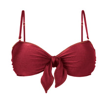 Cargar imagen en el visor de la galería, Product Front: Rio De Sol Sostén Top Shimmer-Divino Bandeau-Knot