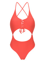 Cargar imagen en el visor de la galería, Product Front: Rio De Sol Una Pieza Dots-Tabata Ivy Strap