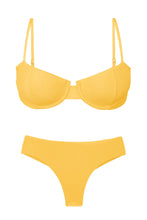 Cargar imagen en el visor de la galería, Product Front: Rio De Sol Conjunto Set Malibu-Yellow Balconet Ciao