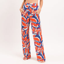 Cargar imagen en el visor de la galería, Gallery: Rio De Sol Pantalones De Playa Leaves Wide Pants