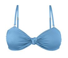 Cargar imagen en el visor de la galería, Product Front: Rio De Sol Sostén Top Shimmer-Baltic-Sea Bandeau-Joy