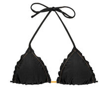 Cargar imagen en el visor de la galería, Product Front: Rio De Sol Sostén Top Shimmer-Black Frufru