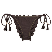 Cargar imagen en el visor de la galería, Product Front: Rio De Sol Bragas Bottom Shimmer-Coffee Frufru