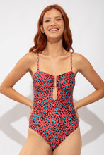 Cargar imagen en el visor de la galería, Gallery: Rio De Sol Una Pieza Coral-Feline Sara-Op
