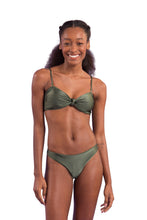 Cargar imagen en el visor de la galería, Model Front: Rio De Sol Conjunto Set Croco Bandeau-Joy Essential