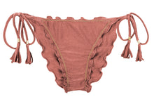 Cargar imagen en el visor de la galería, Product Front: Rio De Sol Bragas Bottom Shimmer-Copper Frufru-Comfy