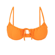 Cargar imagen en el visor de la galería, Product Front: Rio De Sol Sostén Top Dots-Mango Balconet-Tie