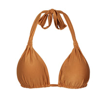 Cargar imagen en el visor de la galería, Product Front: Rio De Sol Sostén Top Shimmer-Nocciola Mel