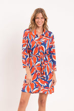 Cargar imagen en el visor de la galería, Model Front: Rio De Sol Vestido Camidero Leaves Chemise