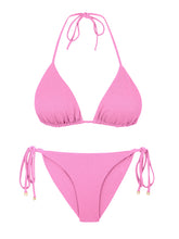 Cargar imagen en el visor de la galería, Product Front: Rio De Sol Conjunto Set Crespinho-Rosa Tri-Inv Cheeky-Tie