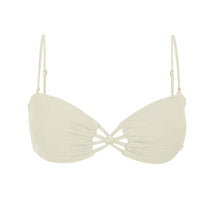 Cargar imagen en el visor de la galería, Product Front: Rio De Sol Sostén Top Malibu-Natural Bandeau-Iris