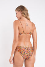 Cargar imagen en el visor de la galería, Model Back: Rio De Sol Sostén Top Bouquet Balconet-Tie