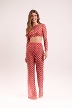 Cargar imagen en el visor de la galería, Model Front: Rio De Sol Pantalones De Playa Floral-Scales Pants Lana