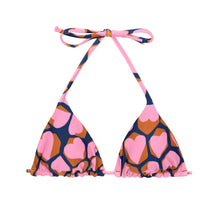 Cargar imagen en el visor de la galería, Product Front: Rio De Sol Sostén Top Amore-Pink Tri-Inv