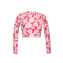 Cargar imagen en el visor de la galería, Product Front: Wednesday In Hawaii By Rio De Sol Sostén Top Pua-Hibiscus Reef