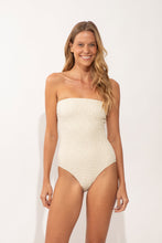 Cargar imagen en el visor de la galería, Model Front: Rio De Sol Una Pieza Brisa-Offwhite Tube-Op