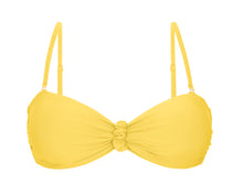 Cargar imagen en el visor de la galería, Product Front: Rio De Sol Sostén Top Amarelo Bandeau-Crispy