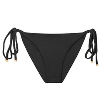 Cargar imagen en el visor de la galería, Product Front: Rio De Sol Bragas Bottom Malibu-Black Cheeky-Tie