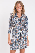 Cargar imagen en el visor de la galería, Gallery: Rio De Sol Vestido Camidero Ikat Chemise
