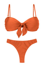 Cargar imagen en el visor de la galería, Product Front: Rio De Sol Conjunto Set Paprica Bandeau-No Nice-Fio