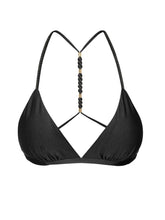 Cargar imagen en el visor de la galería, Product Front: Rio De Sol Sostén Top Shimmer-Black Tri-Fixo-Noa