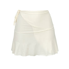 Cargar imagen en el visor de la galería, Product Front: Rio De Sol Falda De Playa Off-White Mini Skirt