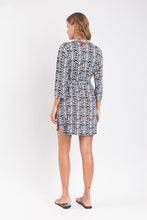Cargar imagen en el visor de la galería, Model Back: Rio De Sol Vestido Camidero Ikat Chemise