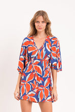 Cargar imagen en el visor de la galería, Model Front: Rio De Sol Mini Dress Leaves Mini Dress