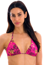 Cargar imagen en el visor de la galería, Gallery: Rio De Sol Sostén Top Roar-Pink Tri-Inv