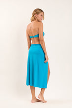 Cargar imagen en el visor de la galería, Model Back: Rio De Sol Falda De Playa Fluity-Navega Long Skirt Knot