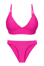 Cargar imagen en el visor de la galería, Product Front: Rio De Sol Conjunto Set Cotele-Amaranto Tri-Tank Essential-Comfy