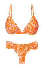 Cargar imagen en el visor de la galería, Product Front: Rio De Sol Conjunto Set Trail-Orange Tri-Fixo Baobi-Cheeky