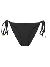 Cargar imagen en el visor de la galería, Product Front: Rio De Sol Bragas Bottom Malibu-Black Cheeky-Tie