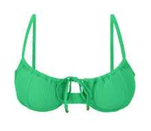 Cargar imagen en el visor de la galería, Product Front: Rio De Sol Sostén Top Dots-Tambourine Balconet-Tie