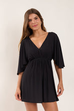 Cargar imagen en el visor de la galería, Model Front: Rio De Sol Mini Dress Black Mini Dress