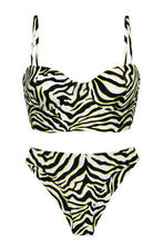 Cargar imagen en el visor de la galería, Product Front: Rio De Sol Conjunto Set Wild-Black Balconet-Anna Nice