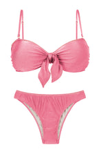 Cargar imagen en el visor de la galería, Product Front: Rio De Sol Conjunto Set Shimmer-Confetti Bandeau-Knot Essential