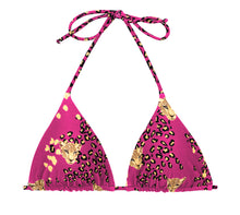 Cargar imagen en el visor de la galería, Product Front: Rio De Sol Sostén Top Roar-Pink Tri-Inv