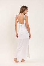 Cargar imagen en el visor de la galería, Model Back: Rio De Sol Vestido De Playa Memphis-White Saida Yara