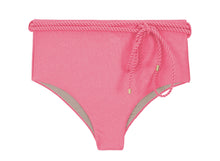 Cargar imagen en el visor de la galería, Product Front: Rio De Sol Bragas Bottom Shimmer-Confetti Belted-High-Waist