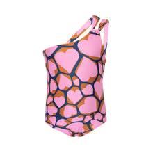 Cargar imagen en el visor de la galería, Product Front: Rio De Sol Bañador Niña De Una Pieza Amore-Pink Santorini-Kids