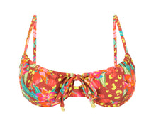 Cargar imagen en el visor de la galería, Product Front: Rio De Sol Sostén Top Tropics Balconet-Tie