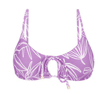 Cargar imagen en el visor de la galería, Product Front: Rio De Sol Sostén Top Trail-Purple Tank-Tie