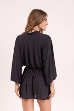 Cargar imagen en el visor de la galería, Image 08: Rio De Sol Caftán / Cubrir Black Kimono