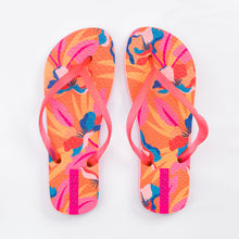 Cargar imagen en el visor de la galería, Product Front: Rio De Sol Chancletas Orange Bloom Slim