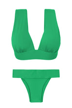 Cargar imagen en el visor de la galería, Product Front: Rio De Sol Conjunto Set Tambourine Halter-Marina Essential-Cos