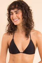 Cargar imagen en el visor de la galería, Gallery: Rio De Sol Sostén Top Shimmer-Black Tri-Inv