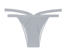 Cargar imagen en el visor de la galería, Product Front: Rio De Sol Bragas Calcinha Silver Triangulo